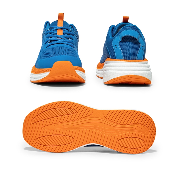 [FlexLife] Men's Cushioned Knit Running Sneakers - BLUE - 3
